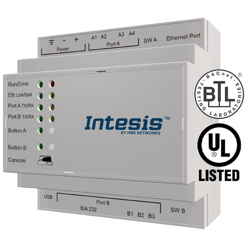 Intesis INMBSBAC1000000 BACnet IP & MS/TP Gateway 1 St.